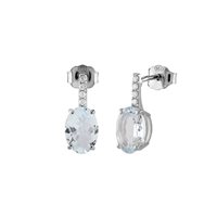 Orecchini Bliss Donna Stephanie in Oro bianco Acquamarina 0.24 Ct 20108491 - 20108491